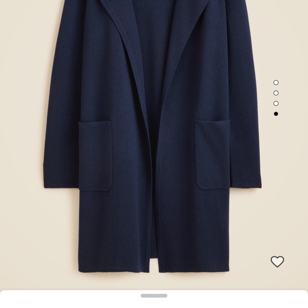 J. Crew Women's Navy Blue Sweater Blazer